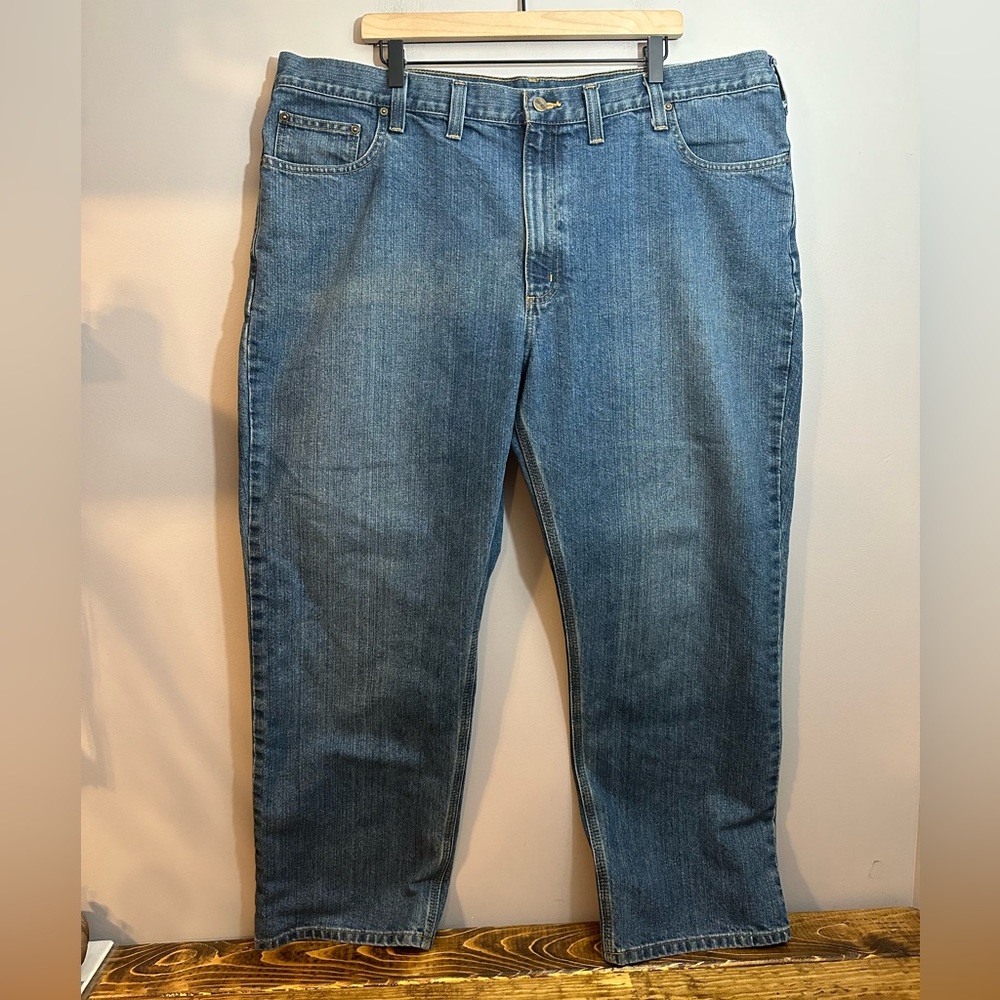 Carhartt Men's Relaxed Fix Straight Leg 100115 Blue Denim Jeans  44 x 30